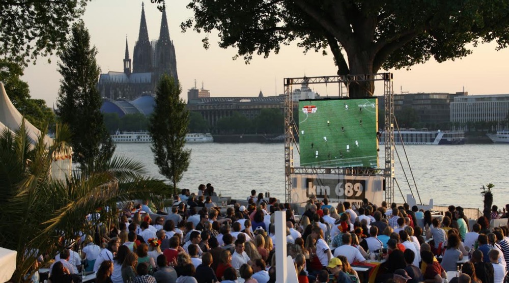 fußball em 2016 public viewing Köln beach club
